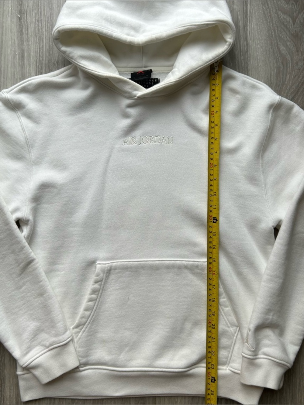 Jordan Heavyweight Wordmark Hoodie in Classic White (Small) - Picture 6 of 11